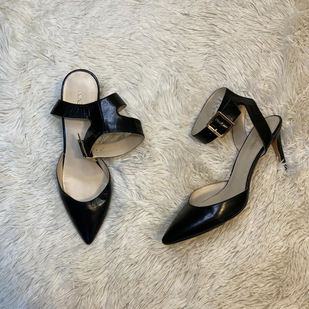 Black Ankle Strap Heels
